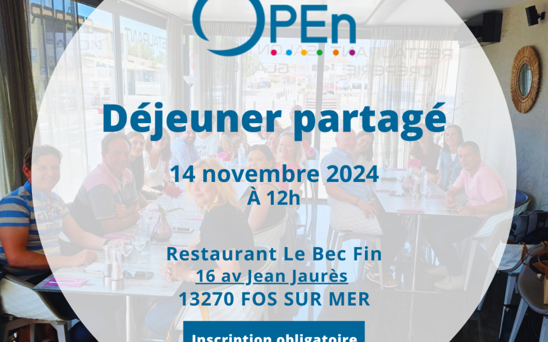 14 novembre 2024 – Rendez-vous mensuel déjeuner partagé – Fos-sur-Mer